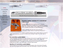 Tablet Screenshot of mulderaudio.com